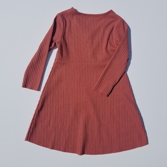 Bailey's Blossoms Mauve Ribbed Dress - Picture 2 of 3